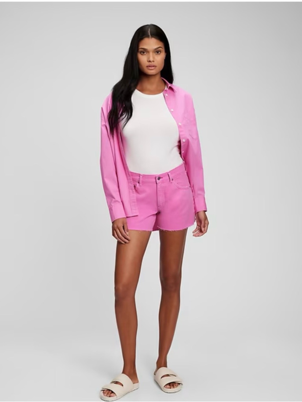 NWT Gap pink denim shorts